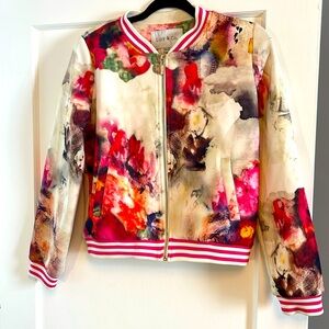 Lucy & Co. Floral Bomber size M